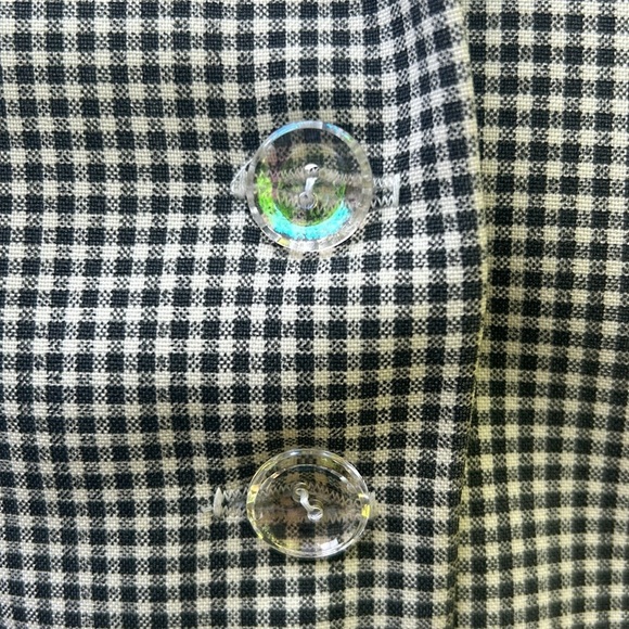 Sandro Paris Vintage Belted Gingham Check Blazer - Picture 6 of 11